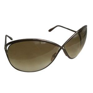Tom Ford Miranda FT0130 36F Shiny Dk Bronze Gradt Brown 68 mm Women's Sunglasses